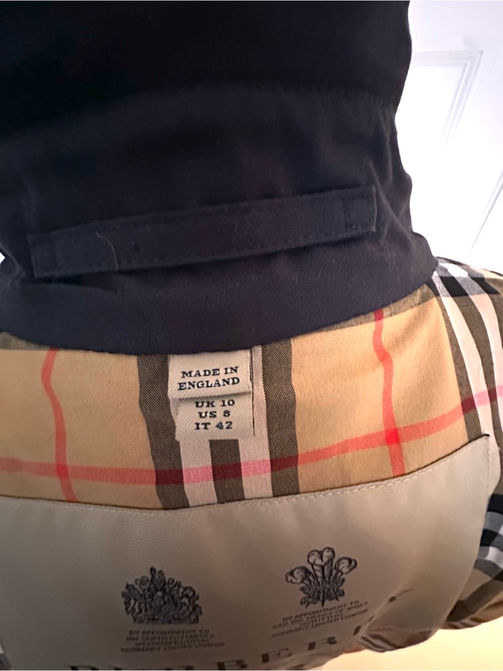 Burberry Chelsea Heritage Trench Black US Size 8 Medium NEW!!! Made in England - Picture 8 of 15